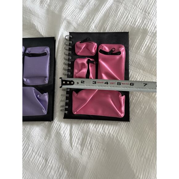 Lot of 2 Notebooks Journals Pink Purple Diary Pockets Girly Stationery - Picture 5 of 5